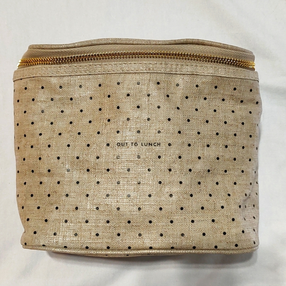 kate spade Beige Polka Dot Cosmetic Pouch